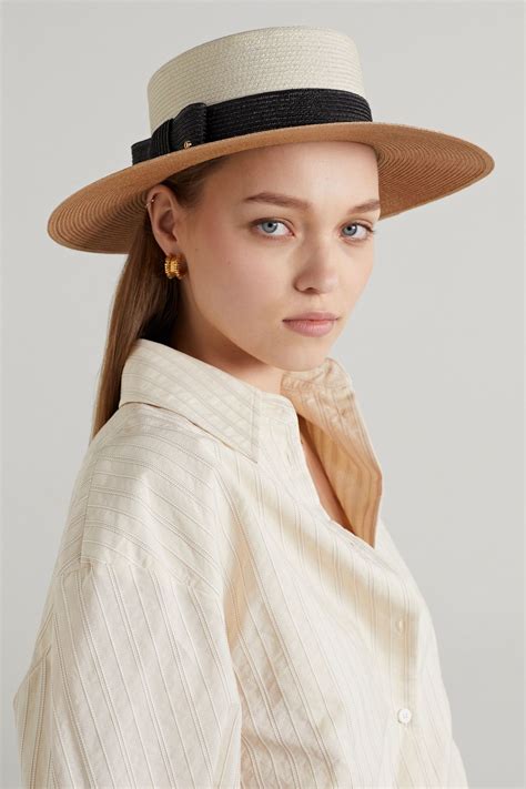 gucci summer straw hat|gucci wide brim hat.